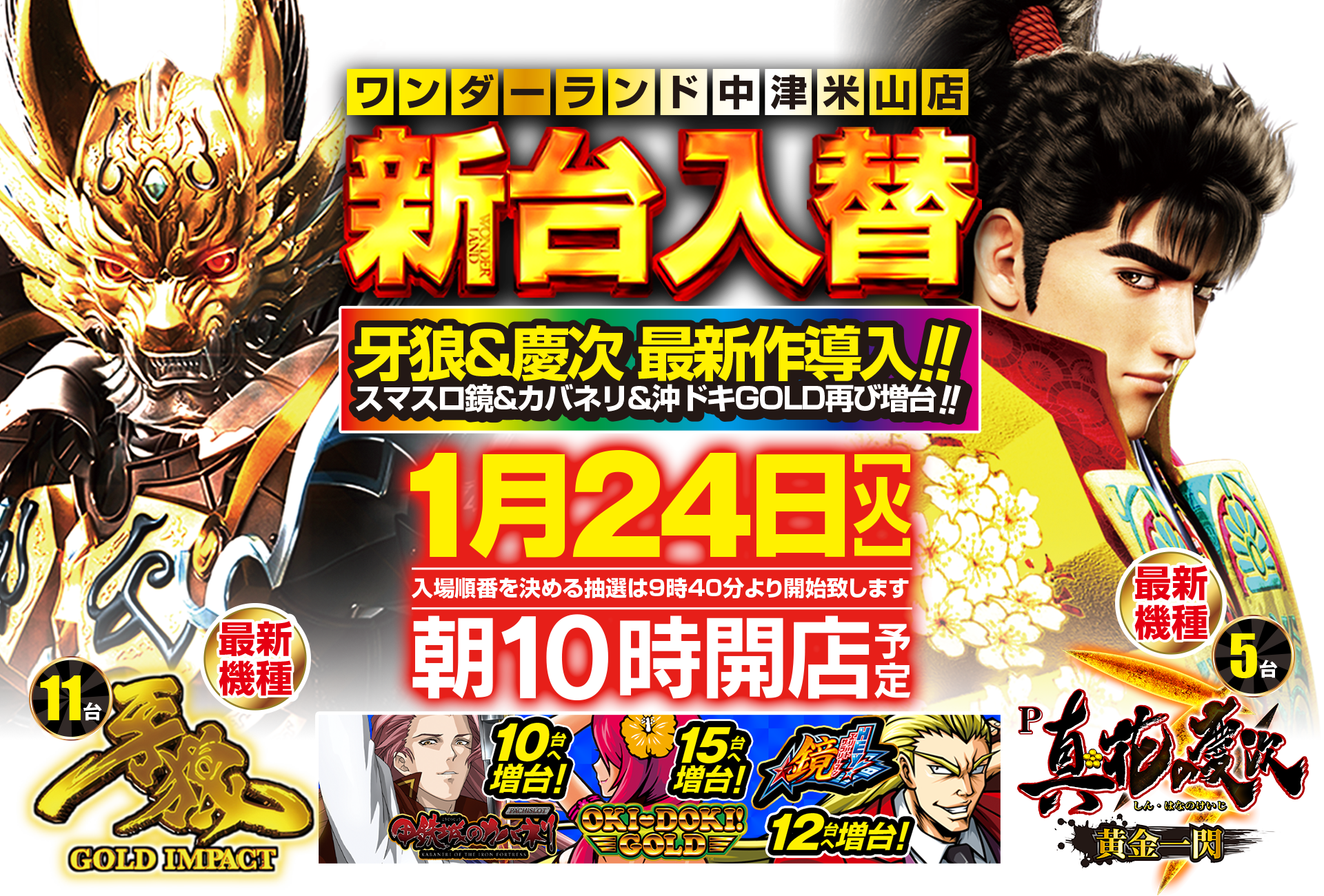 ワンダーランド新台入替